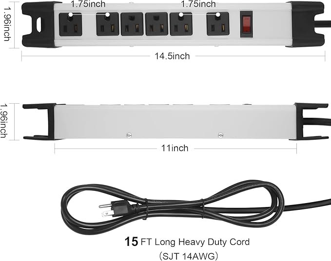Heavy Duty Surge Protector Power Strip