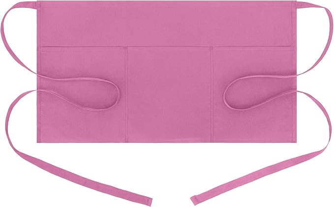 BOHARERS Pink Waitress Apron for Women