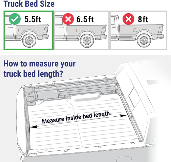 Syneticusa Retractable Hard Tonneau Cover for F-150 Ford 5.5 FT (2004-2026) | 2025 f150 Bed Cover | Lockable & Waterproof | No-Drill Install | Alternative to Hard Tri-Fold | 5-Year Protection Plan