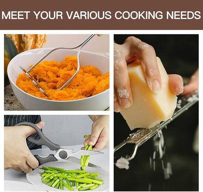 Kitchen Utensils Set-Silicone Cooking Utensils-32pcs Non-Stick Silicone Cooking