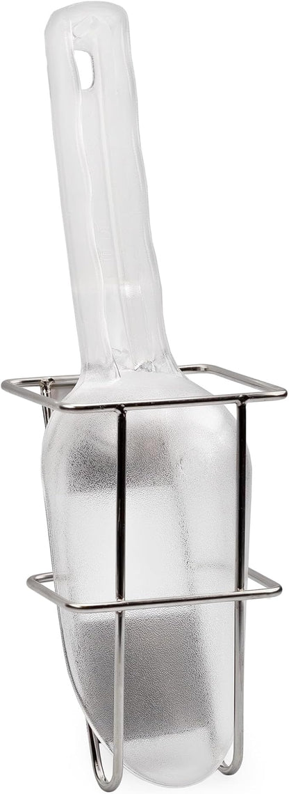 Darware Ice Maker Scoop w/Holder (2-Piece Set); Scooper Accessory for Counter Top Ice Makers and Machines
