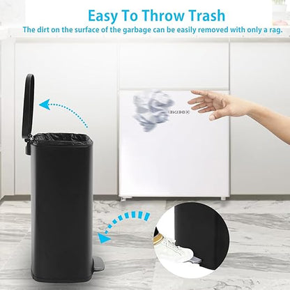 BestMassage 13 Gallon Stainless Steel Trash Can
