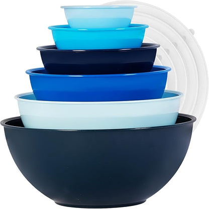 BoxedHome BPA Free Plastic Round Mixing Bowl