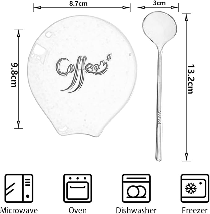 Coffee Spoon Rest, Small Ceramic Coffee Spoon Holder, Porcelain Spoon Holder