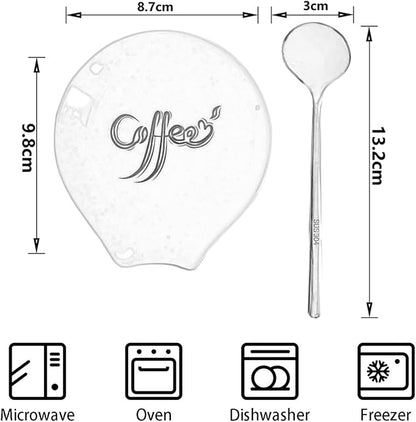 Coffee Spoon Rest, Small Ceramic Coffee Spoon Holder, Porcelain Spoon Holder