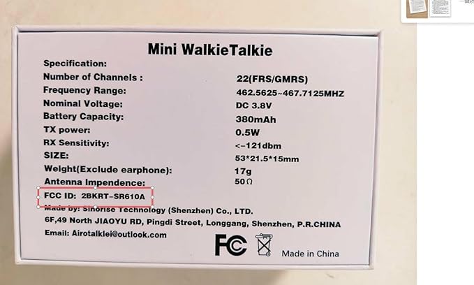Mini Walkie Talkies Rechargeable