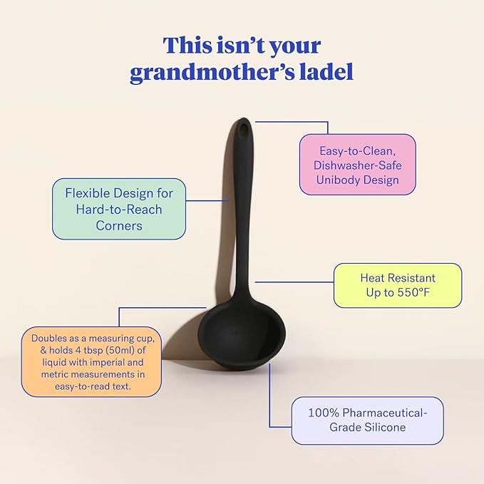 GIR: Get It Right Silicone Ladle Spoon – High Heat Resistant Kitchen Tool