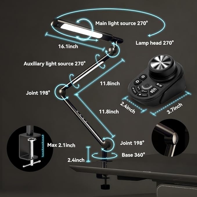 SANDROY VOLT Dual Light Source LED Desk Lamp