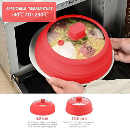 Microwave Splatter Cover Glass Splatter Guard Lid