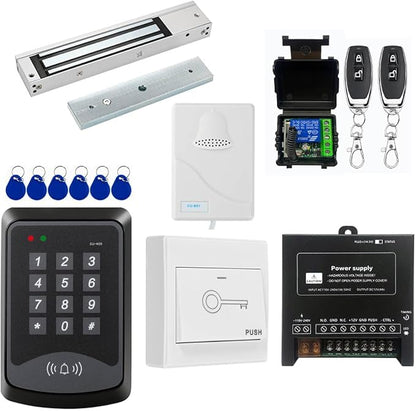 Door Access Control System RFID Keypad 600lb Electric Magnetic Door Lock Kit