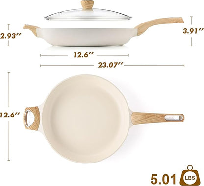 SENSARTE Ceramic Nonstick Frying Pan Skillet