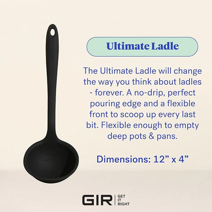 GIR: Get It Right Silicone Ladle Spoon – High Heat Resistant Kitchen Tool