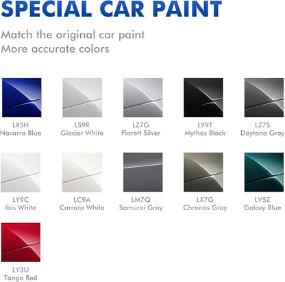 LZ7S Daytona Gray Touch Up Paint Compatible with Audi, DIY Car Paint Scratch Repair, Quick & Easy Fix Automotive Scratch Repair for Q3/Q5/Q7/Q8/A4/A5/A6/A7/A8/E-Tron/R8/TT