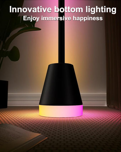 Keepsmile Smart RGB LED Corner Floor Lamp, Bright Tall Standing Lamps