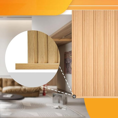 OUZUGIE 8-Pack 57 Inches, WPC Slat Wall Panel Trim, Corner Guard