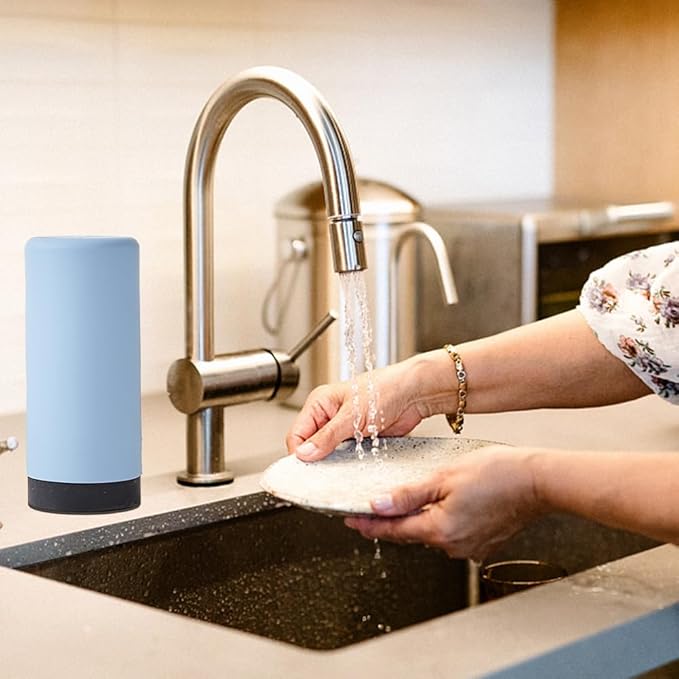 Dish Soap Dish Dispenser, Silicone Squeeze Washing Up Liquid and Hand Soap