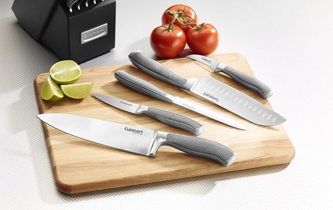 CUISINART Block Knife Set, Lightweight, Stainless Steel, Durable & Dishwasher