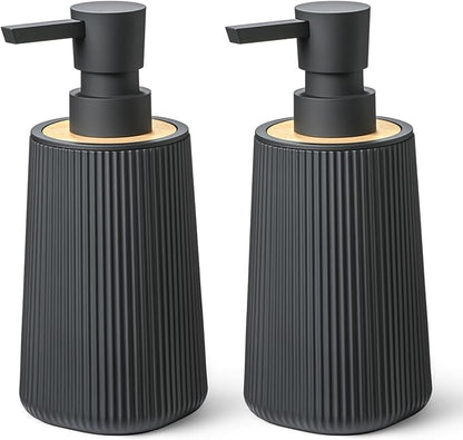 Black Hand Soap Dispenser Set