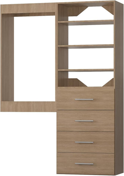 Modular Closet, Wood Tower Storage