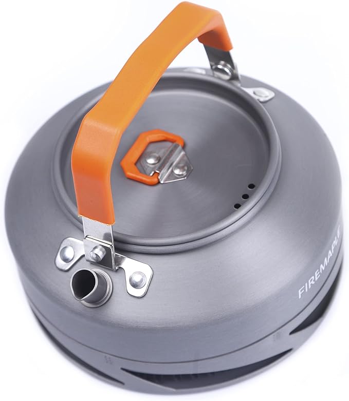 Fire-Maple XT1 0.8 Liter Camping Kettle | Portable Lightweight Aluminum Teapot | Heat Exchanger Pot
