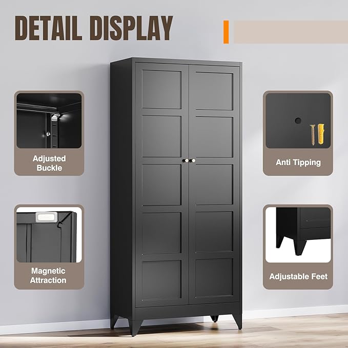 Yizosh Metal Storage Cabinet