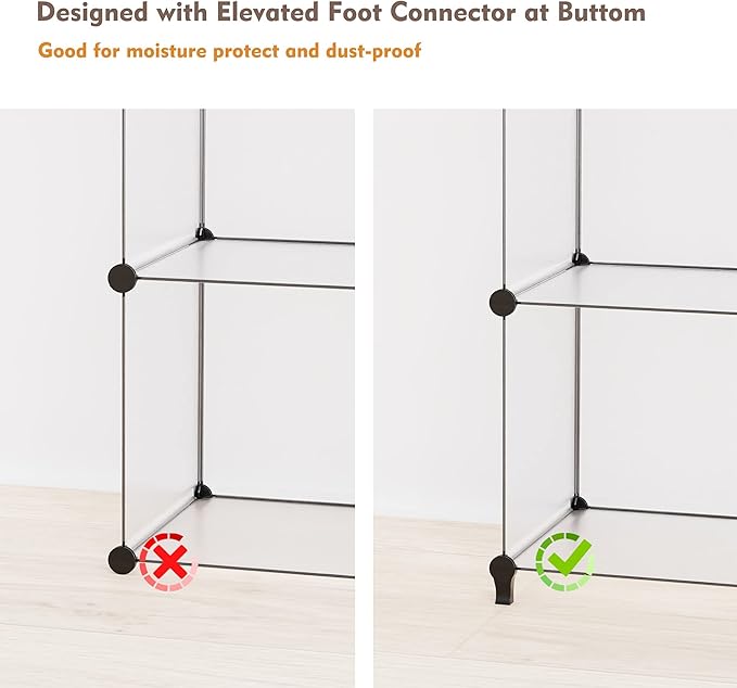 HOMIDEC Closet Organizers and Storage, 9 Cube Storage Organizer, Portable
