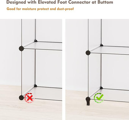 HOMIDEC Closet Organizers and Storage, 9 Cube Storage Organizer, Portable