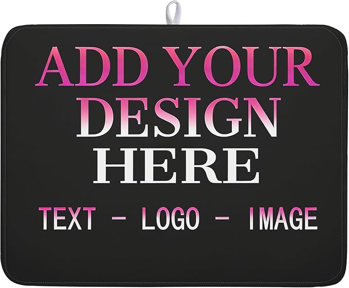 Custom Personalized Dish Drying Mat 18x24 Inch Customized Drying Mats