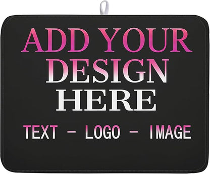Custom Personalized Dish Drying Mat 18x24 Inch Customized Drying Mats