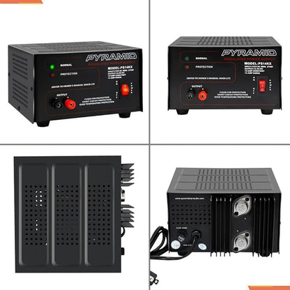 Pyramid Universal Compact Bench Power Supply - 12 Amp Linear Regulated Home Lab