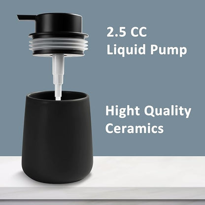 Soap Dispenser Ceramic with Easy-to-Press Pump Hand Lotion Liquid Dispenser