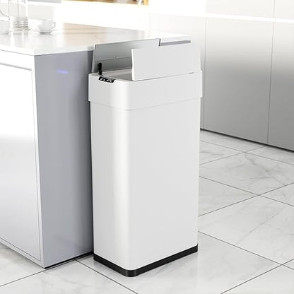 TLSUNNY 18.5 Gallon Automatic Trash Can, Stainless Steel Motion Sensor Garbage