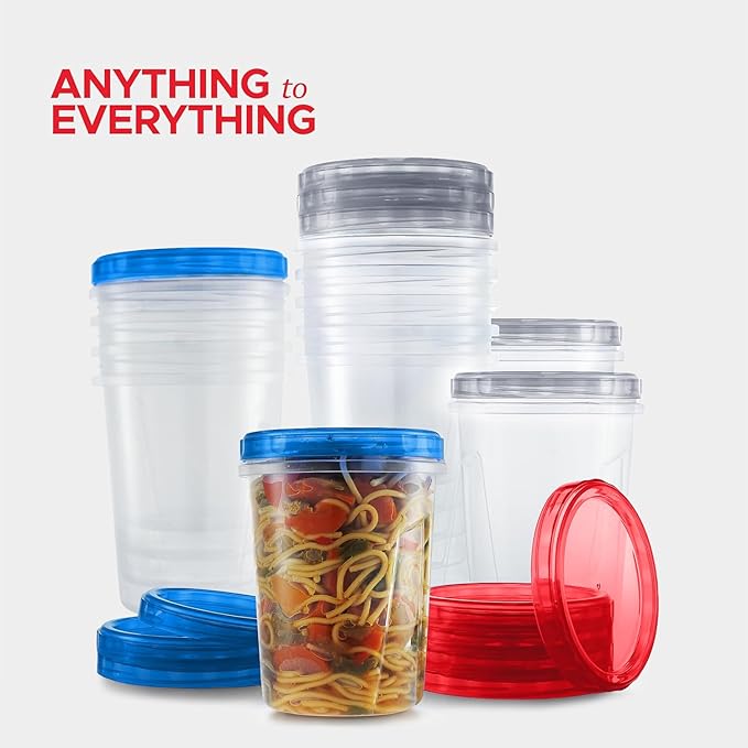 Tafura 15 Pack Leakproof Freezer Containers