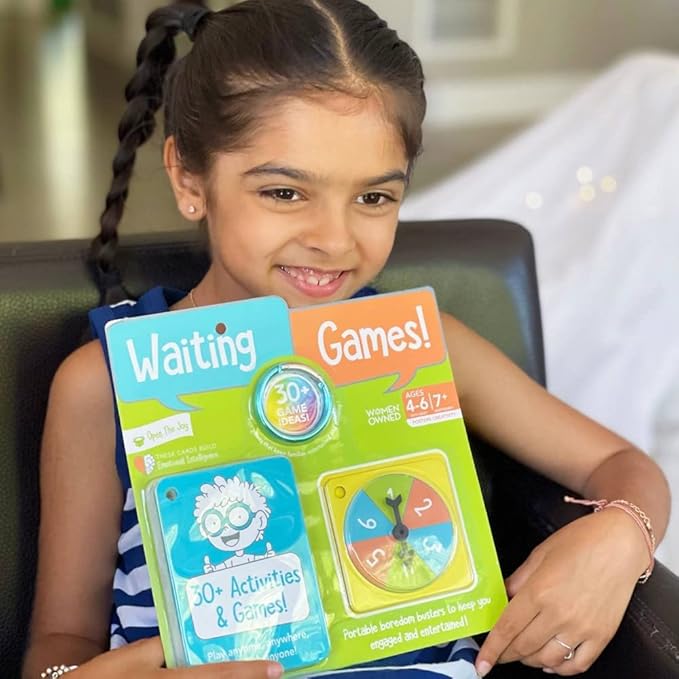 Open The Joy Waiting Games Grab n Go Pack - Endless Fun on The Go: Ultimate Screen-Free Entertainment for Kids - Ages 4+