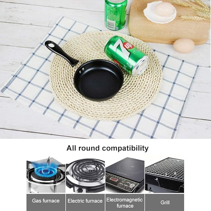 One Egg Frying Pan, Mini Induction Frying Eggs Pan, 4.7" Single Egg Durable