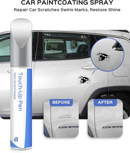 PW7/GW7 Bright White Touch Up Paint Compatible with Jeep Exact Match Chips and Nicks Touch Up