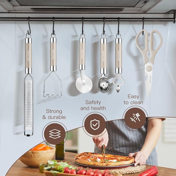 Kitchen Utensils Set-Silicone Cooking Utensils-33pcs Non-Stick Silicone Cooking