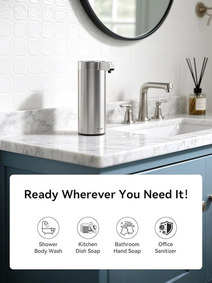 SUNLY Touchless Automatic Soap Dispenser – Clog-Free Pump, 0.2s Fast Sensor