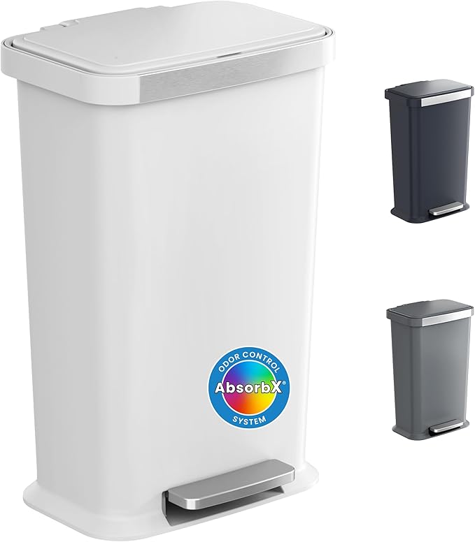 iTouchless SoftStep 13.2 Gal / 50L Step Pedal Kitchen Trash Can