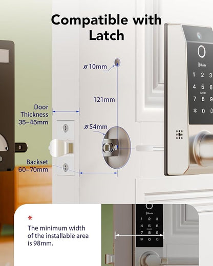Smart Lock Doorbell Fingerprint Smart Door Lock Deadbolt