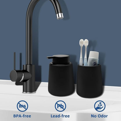 Soap Dispenser Ceramic with Easy-to-Press Pump Hand Lotion Liquid Dispenser