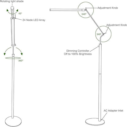 Cocoweb High Powered, LED Floor Lamp