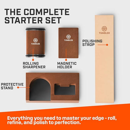 Tumbler Rolling Knife Sharpener Starter Set