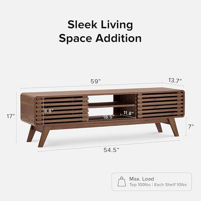 mopio Ensley TV Stand, Mid Century Modern