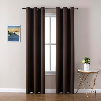 ChrisDowa Brownout Curtains 72 inches Long