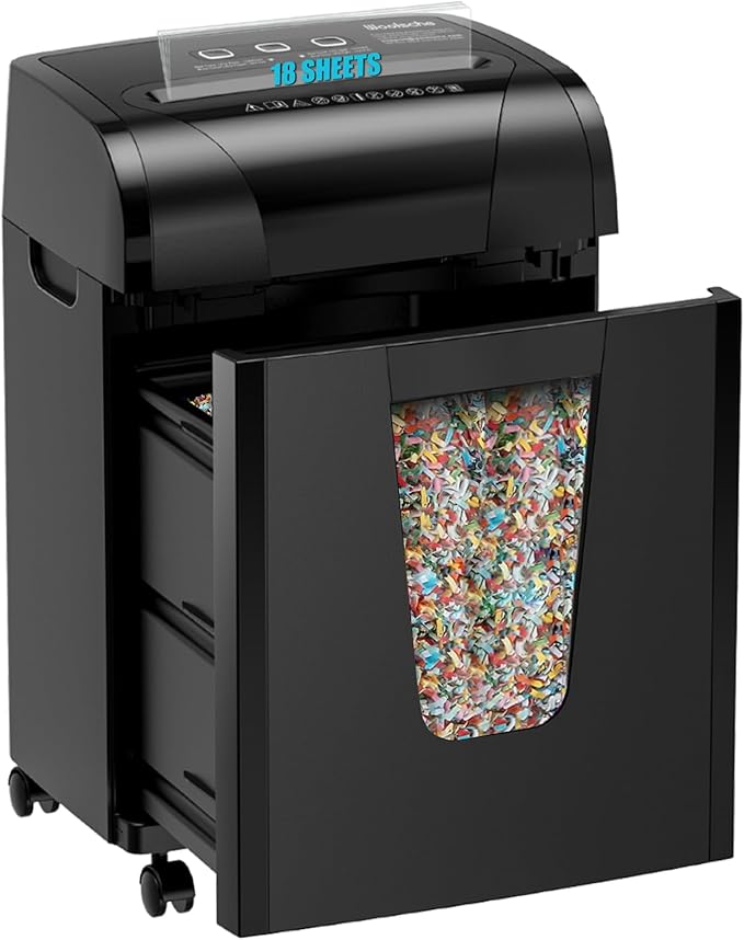 Woolsche Paper Shredder, 18-Sheet Cross Cut