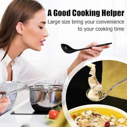 Large Plastic Serving Spoons, Disposable Heavy Duty Serving Spoons, Long Handle