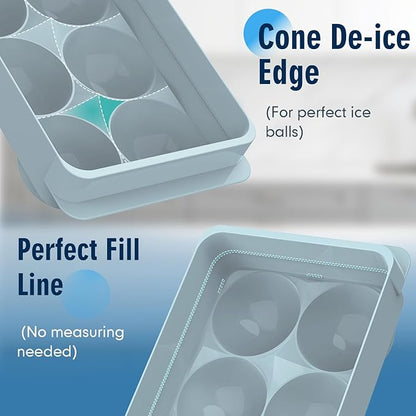 Large Ice Ball Maker Mold, 1.9" Round Ice Cube Mold