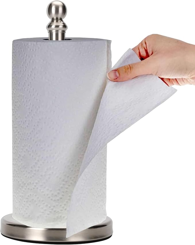 Paper Towel Holder Countertop, Standing Paper Towel Roll Holder