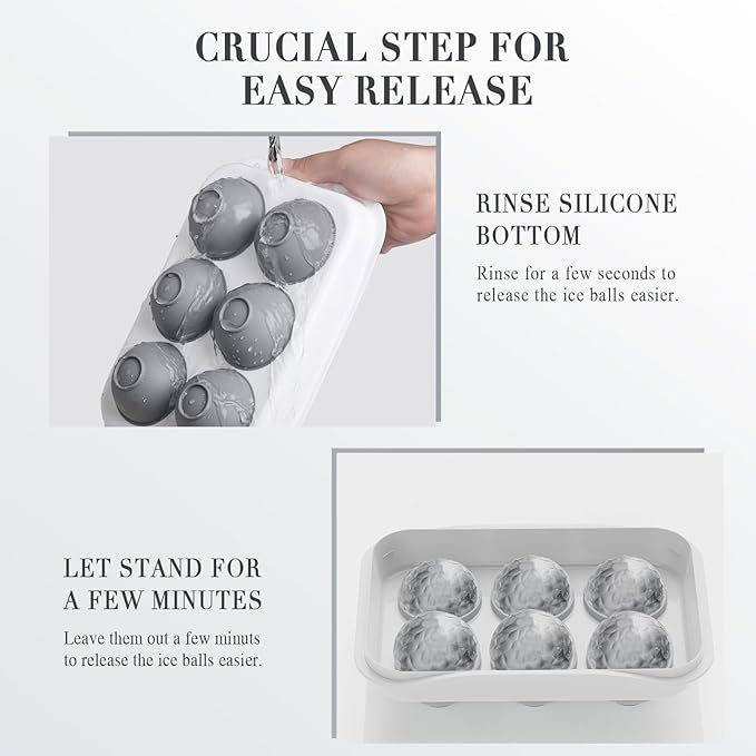 Round Ice Cube Mold with Lid
